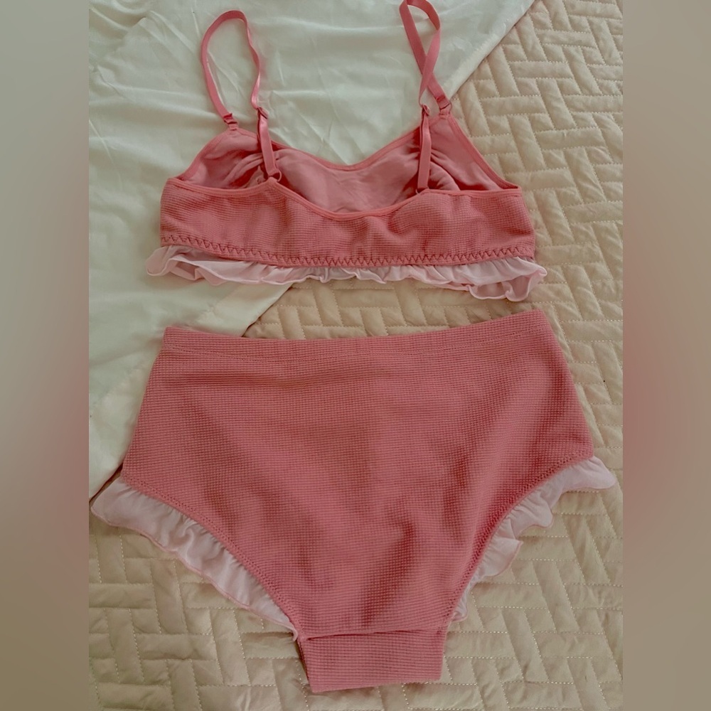 Pink Ruffled Women's Intimate Set - Picture 5 of 5